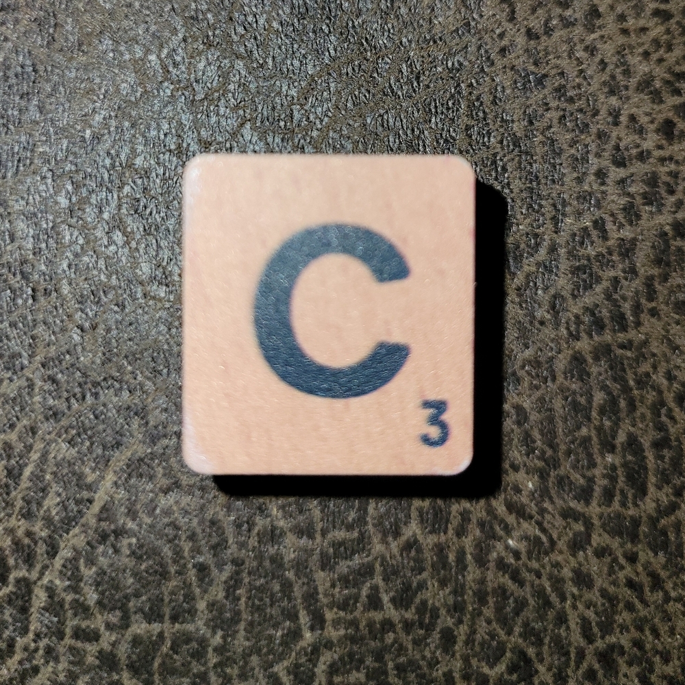 2/$10 Hasbro Scrubble/Scrabble Letter "C" Crocs Jibbitz Charm New